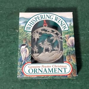 Whispering Winds Pewter Christmas Ornament
